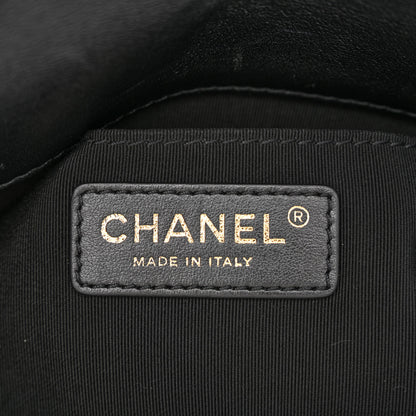 Chanel Calfskin Stitched Small Covered CC Flap Bag Black 6 of 12
