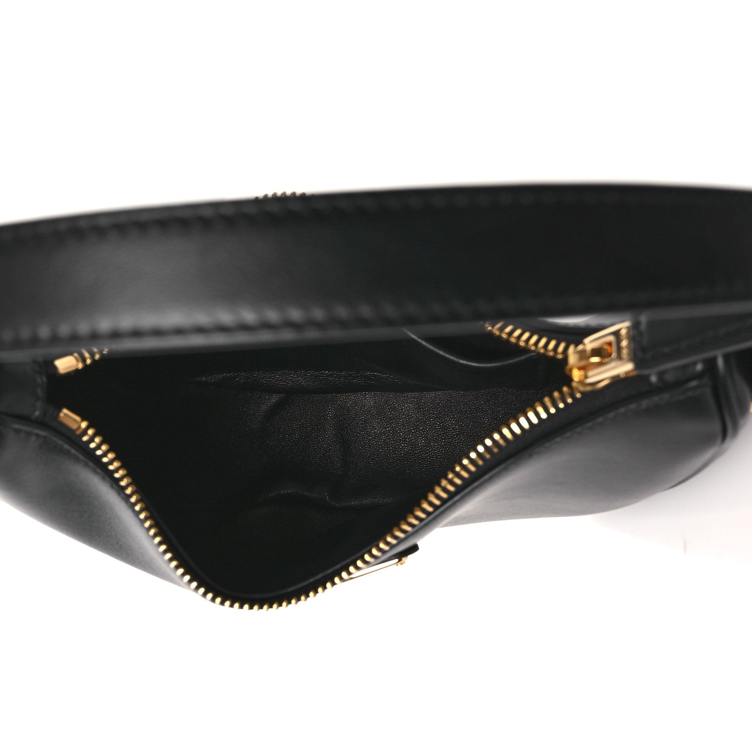 Prada Soft Calfskin Mini Arque Shoulder Bag Black 5 of 12