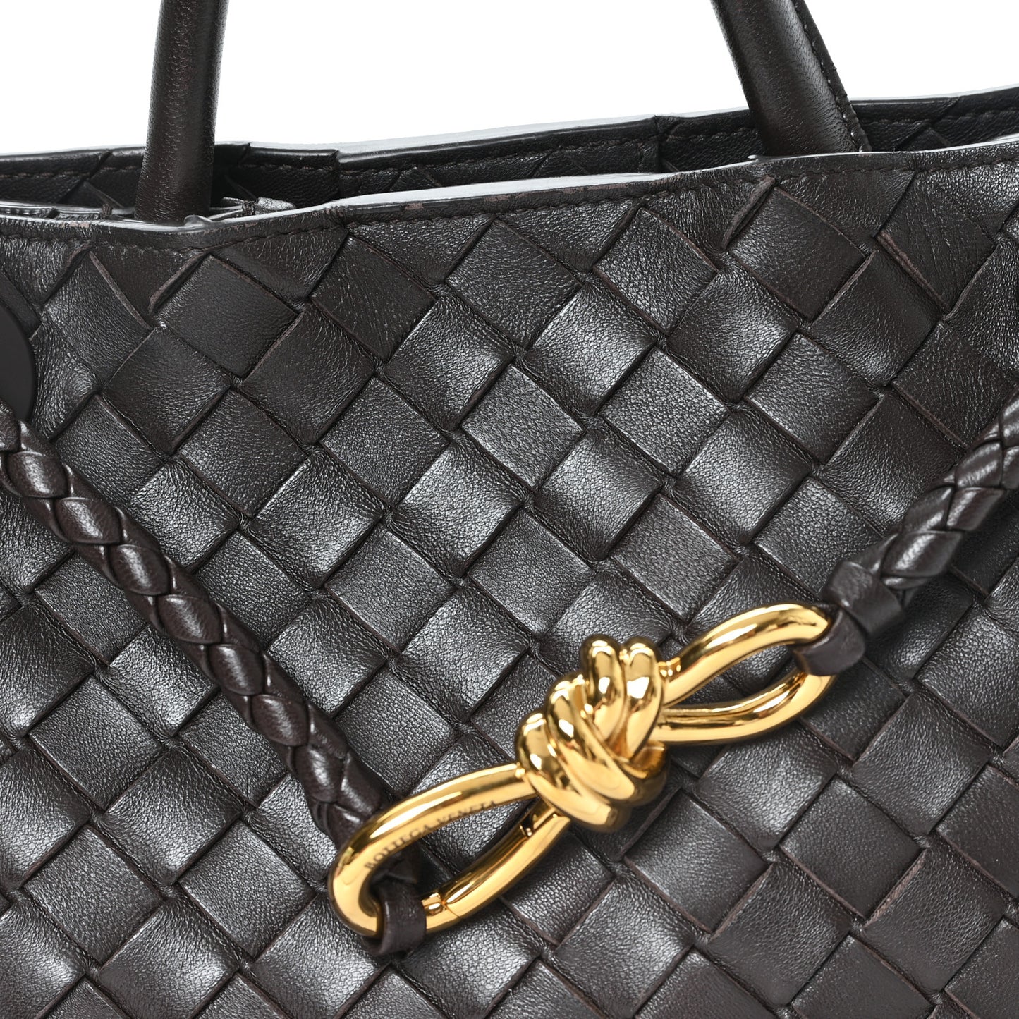 Nappa Intrecciato Small Andiamo Shoulder Bag Fondant