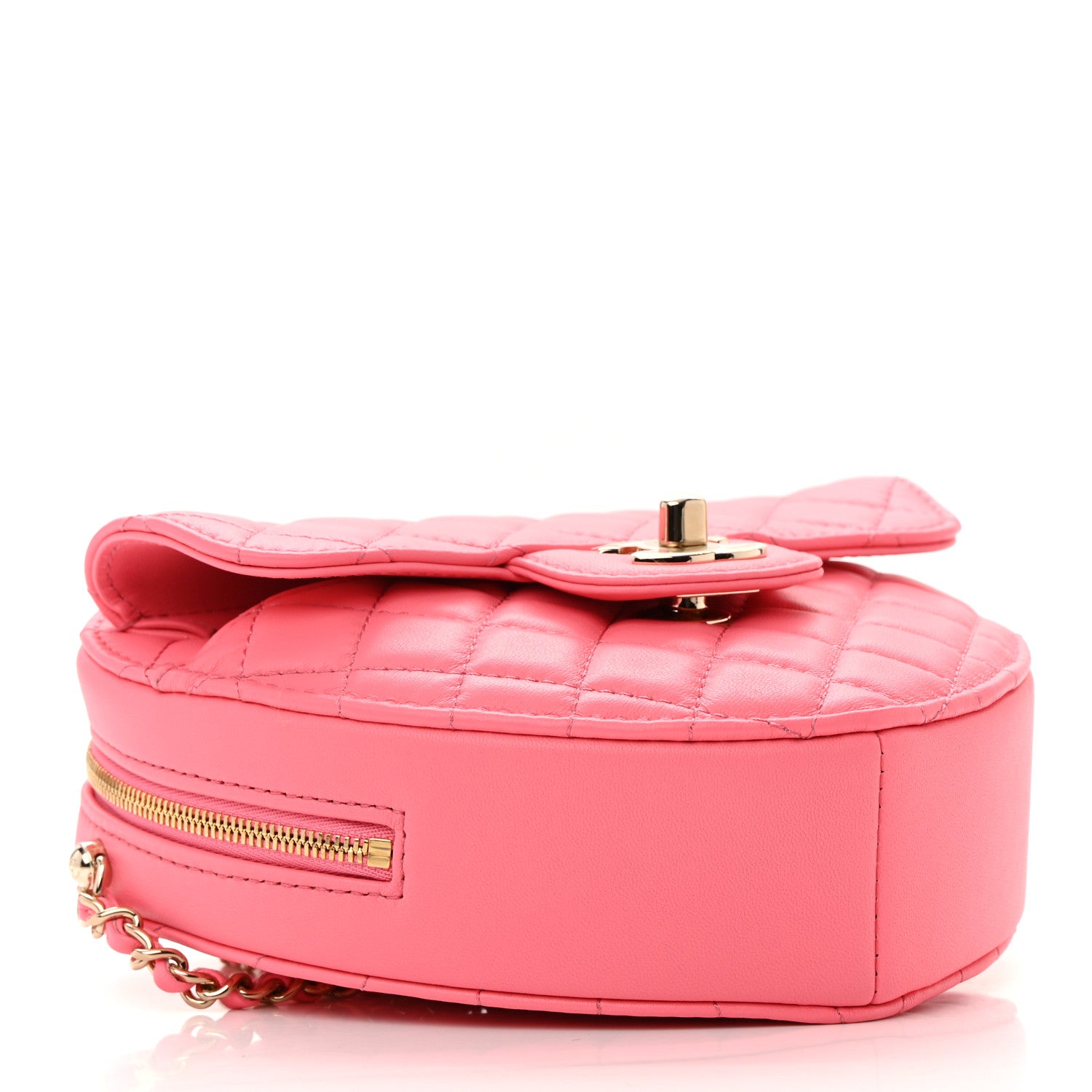 Chanel Lambskin Quilted CC In Love Heart Bag Pink 4 of 12