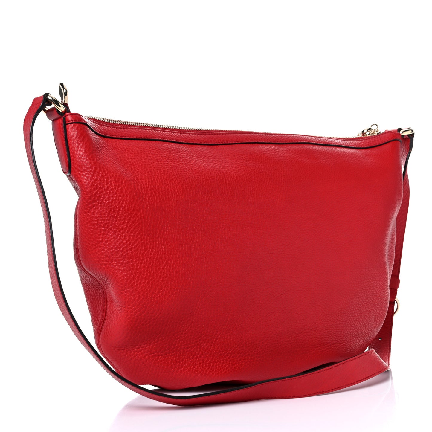 Pebbled Calfskin Medium Soho Hobo Red
