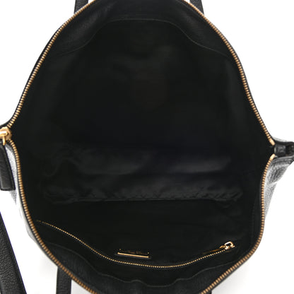 Salvatore Ferragamo Goatskin Large Mika Tote Black 5 of 10