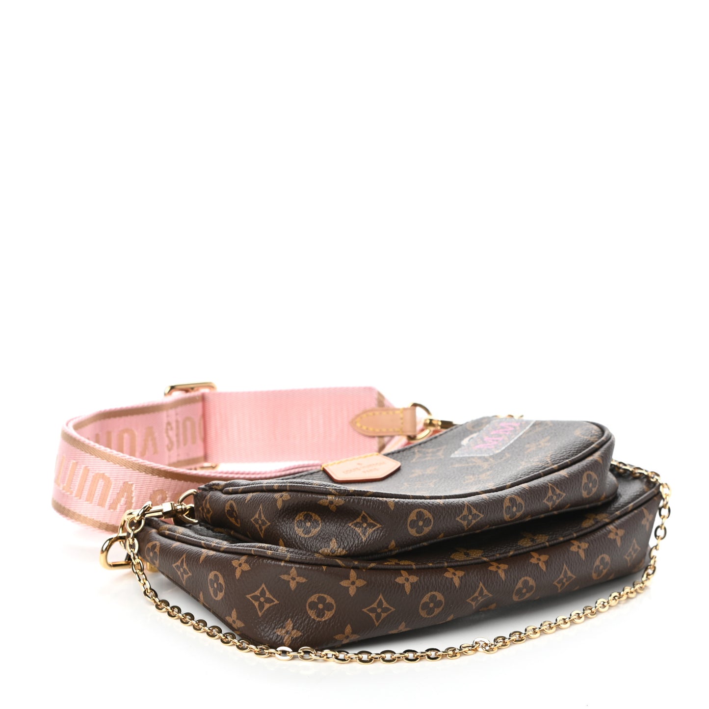 Monogram My LV World Tour Multi Pochette Accessories Rose Clair