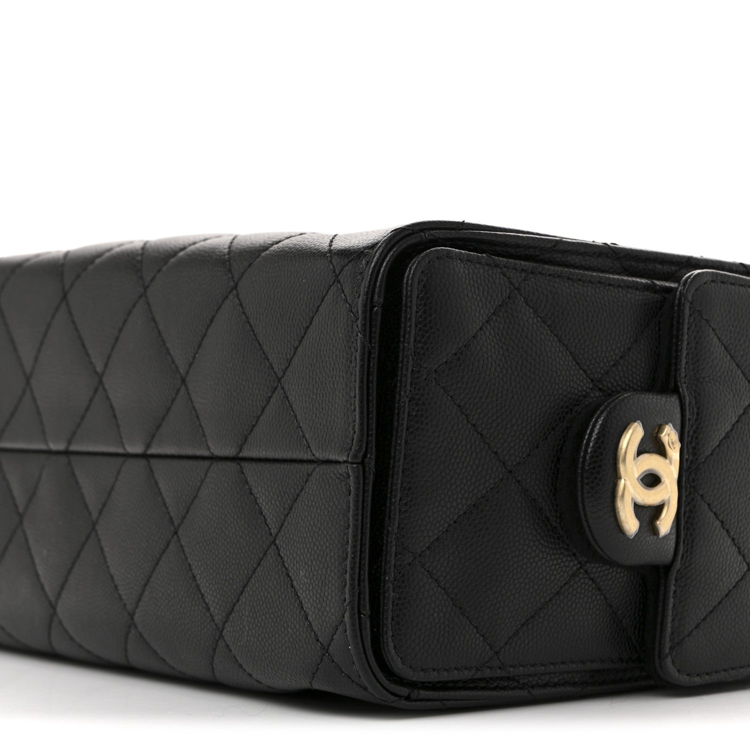 Chanel Caviar Quilted Mini Chanel 25 Handbag Black 10 of 11
