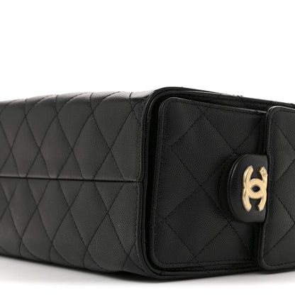 Chanel Caviar Quilted Mini Chanel 25 Handbag Black 10 of 11