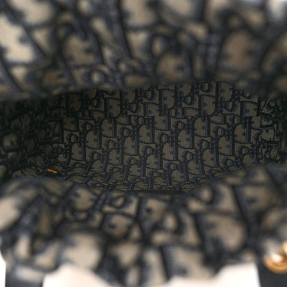 Christian Dior Wicker Oblique Medium Lady Dior Bag Blue 5 of 11