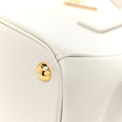 Prada Saffiano Small Galleria Double Zip Tote Talco 6 of 18