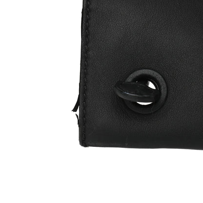 Burberry Soft Calfskin Graffiti Drawstring Backpack Black 10 of 12