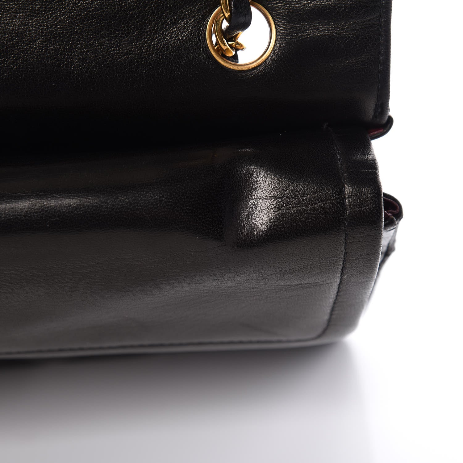 Chanel Lambskin Quilted Medium Double Flap Black 11 of 19