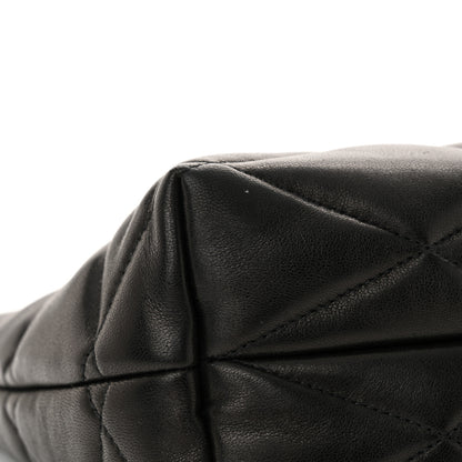 Saint Laurent Lambskin Monogram Medium Sade Puffer Pouch Black 11 of 11