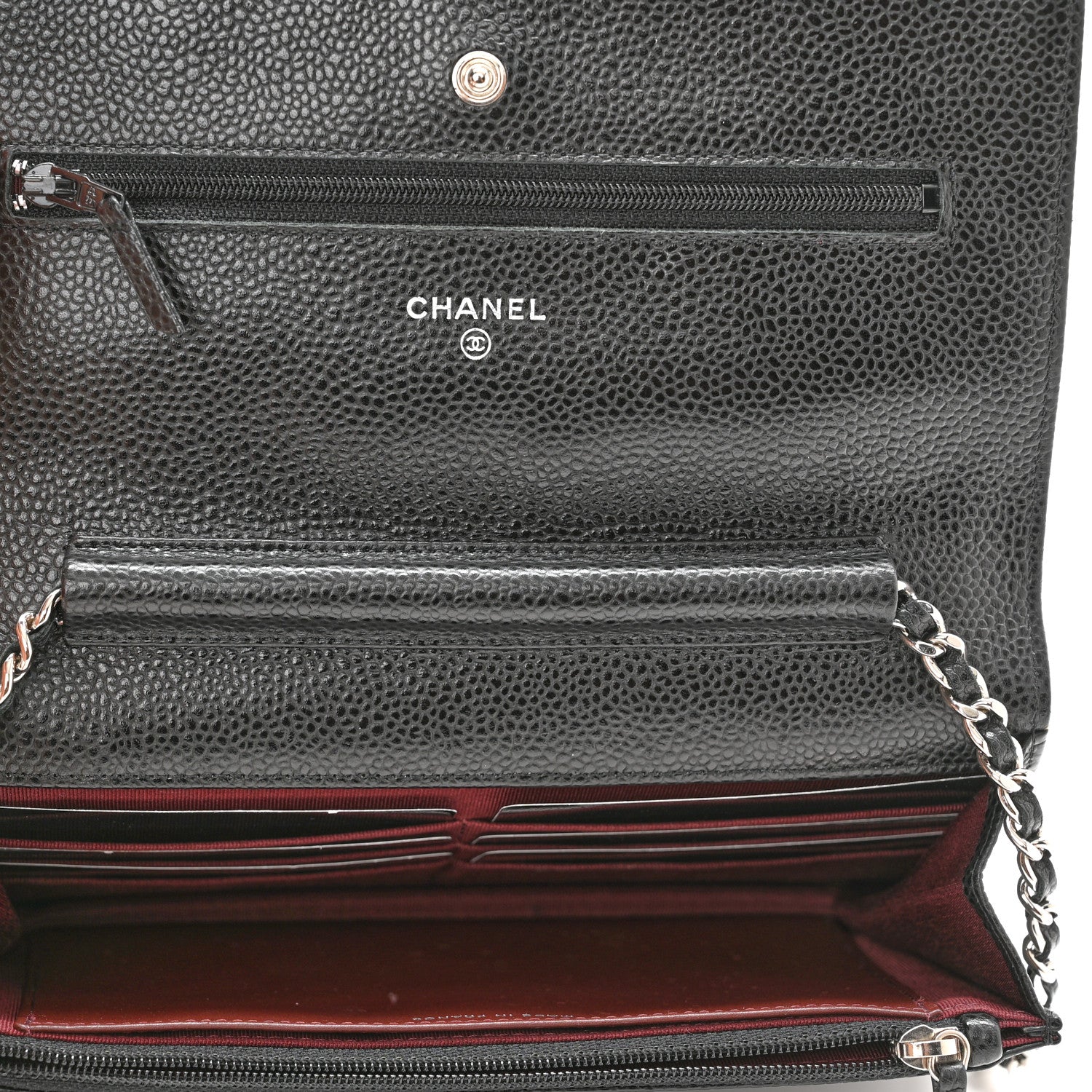 Chanel Caviar Quilted Wallet On Chain WOC Black 5 of 11