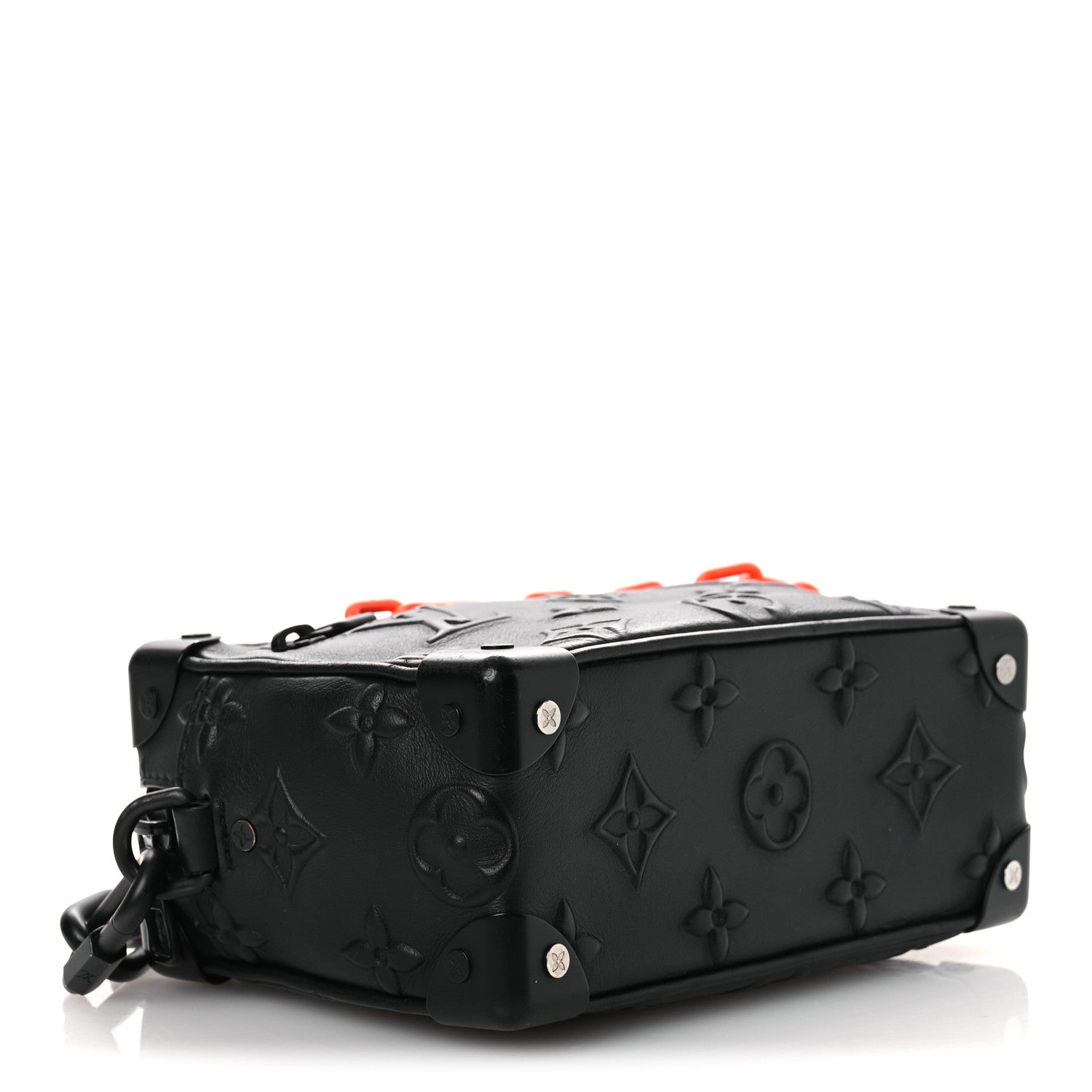 Louis Vuitton Calfskin Debossed Monogram Solar Ray Mini Soft Trunk Black 4 of 11