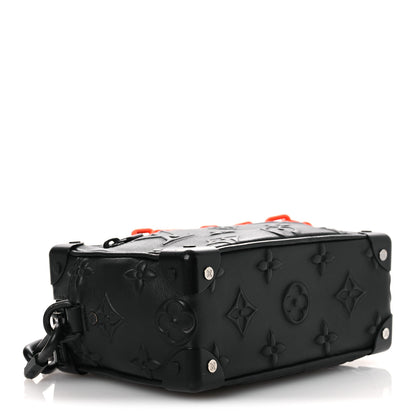 Louis Vuitton Calfskin Debossed Monogram Solar Ray Mini Soft Trunk Black 4 of 11