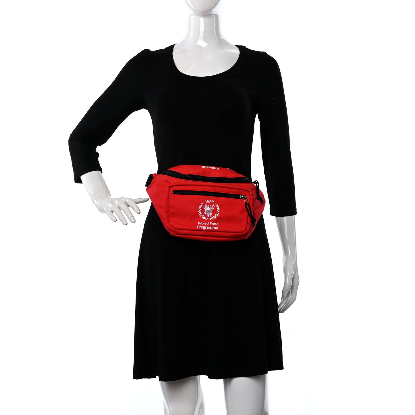 Nylon WFP Belt Bag Red