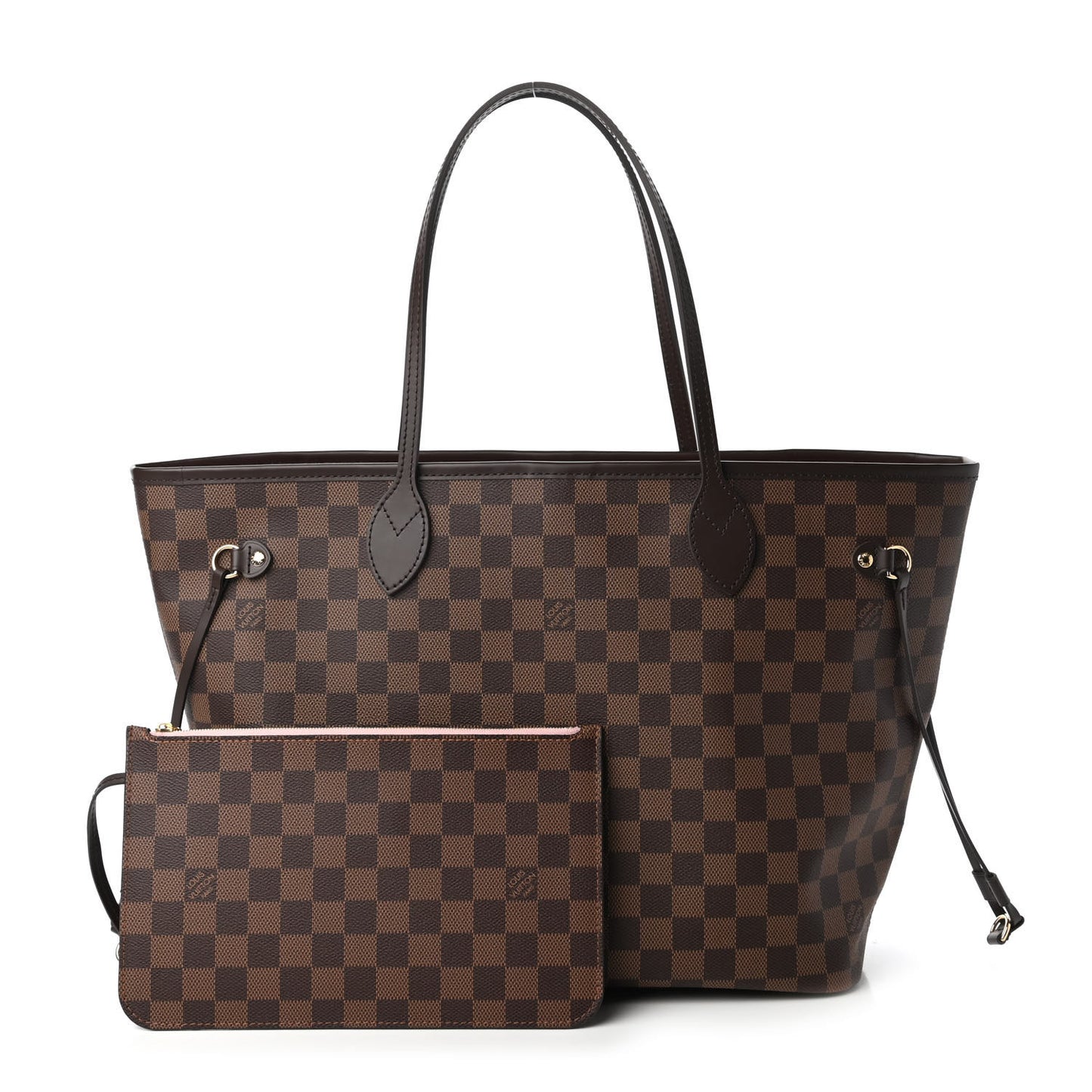 Damier Ebene Neo Neverfull MM Rose Ballerine