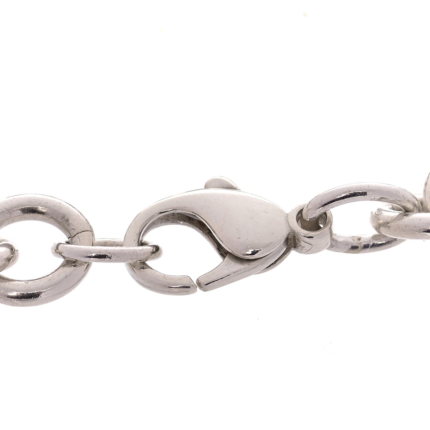 Sterling Silver Heart Tag Charm Bracelet