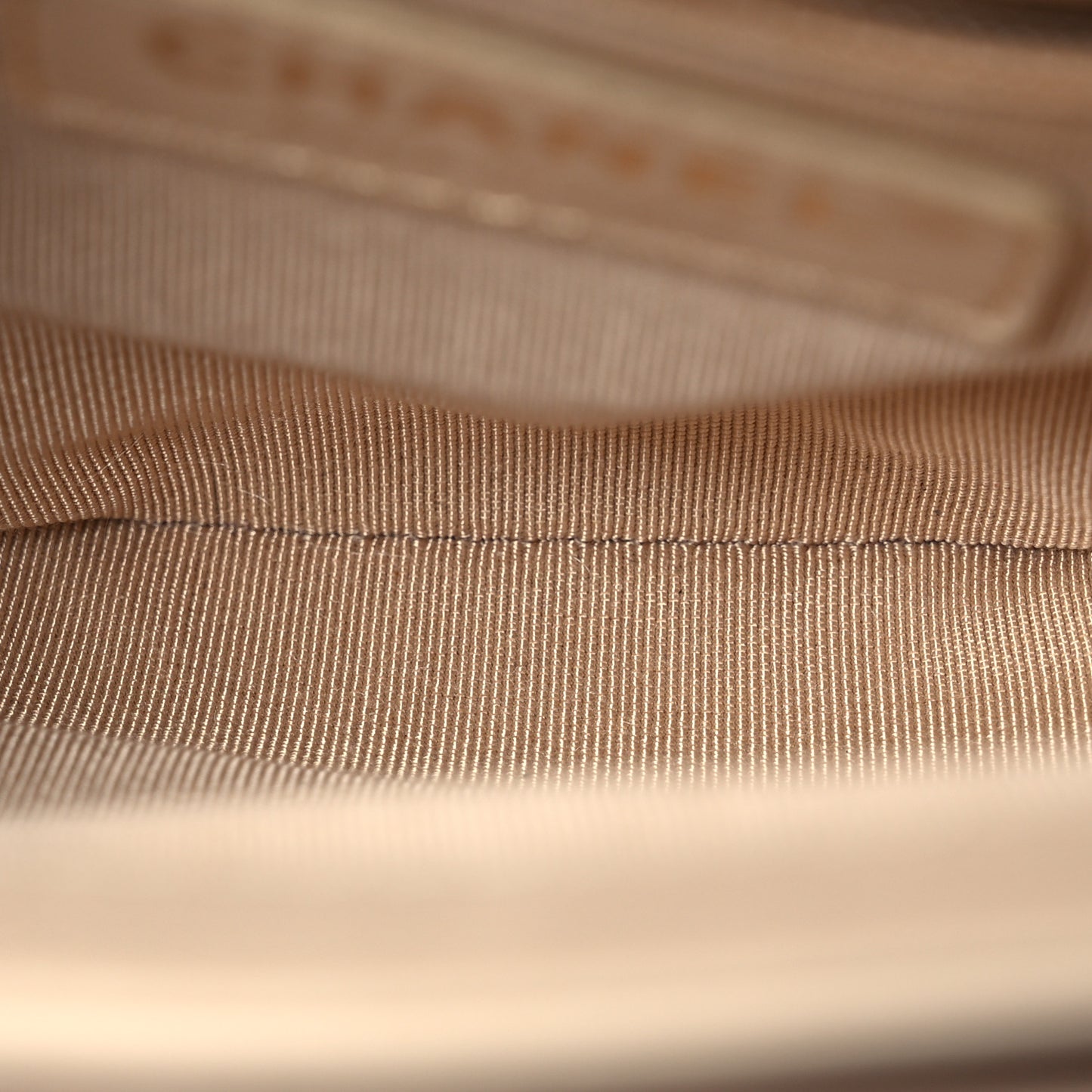 Calfskin Quilted Metal Small Top Handle Envelope Flap Beige