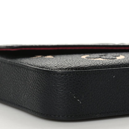 Louis Vuitton Empreinte Monogram Giant Felicie Pochette Black Beige 8 of 10