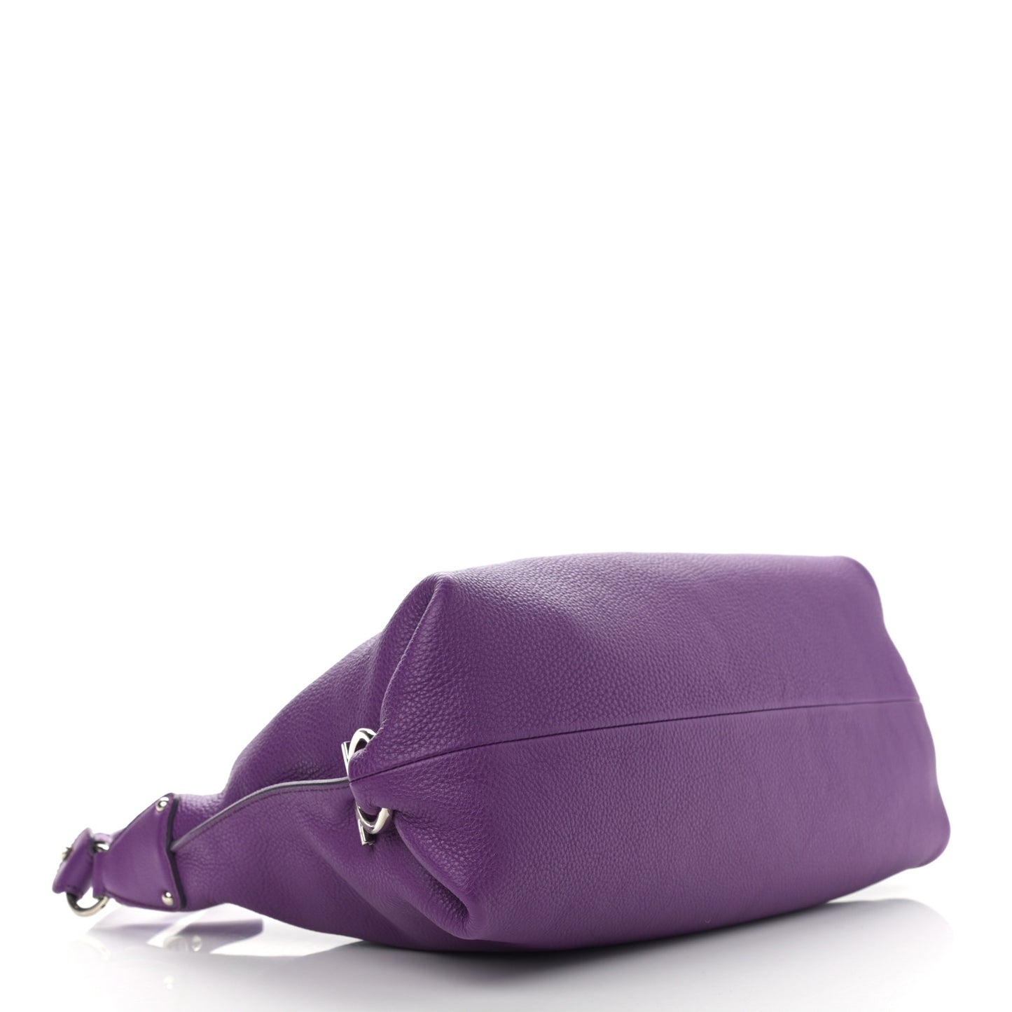 Calfskin Fanisa Gancini Hobo Purple