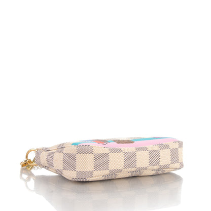 Louis Vuitton Damier Azur 2016 Christmas Animation Mini Pochette Accessories 4 of 7