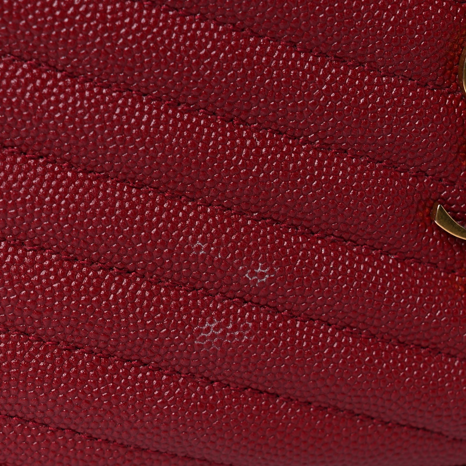 Saint Laurent Grain De Poudre Matelasse Monogram Mini Lou Camera Bag Eros Red 9 of 9