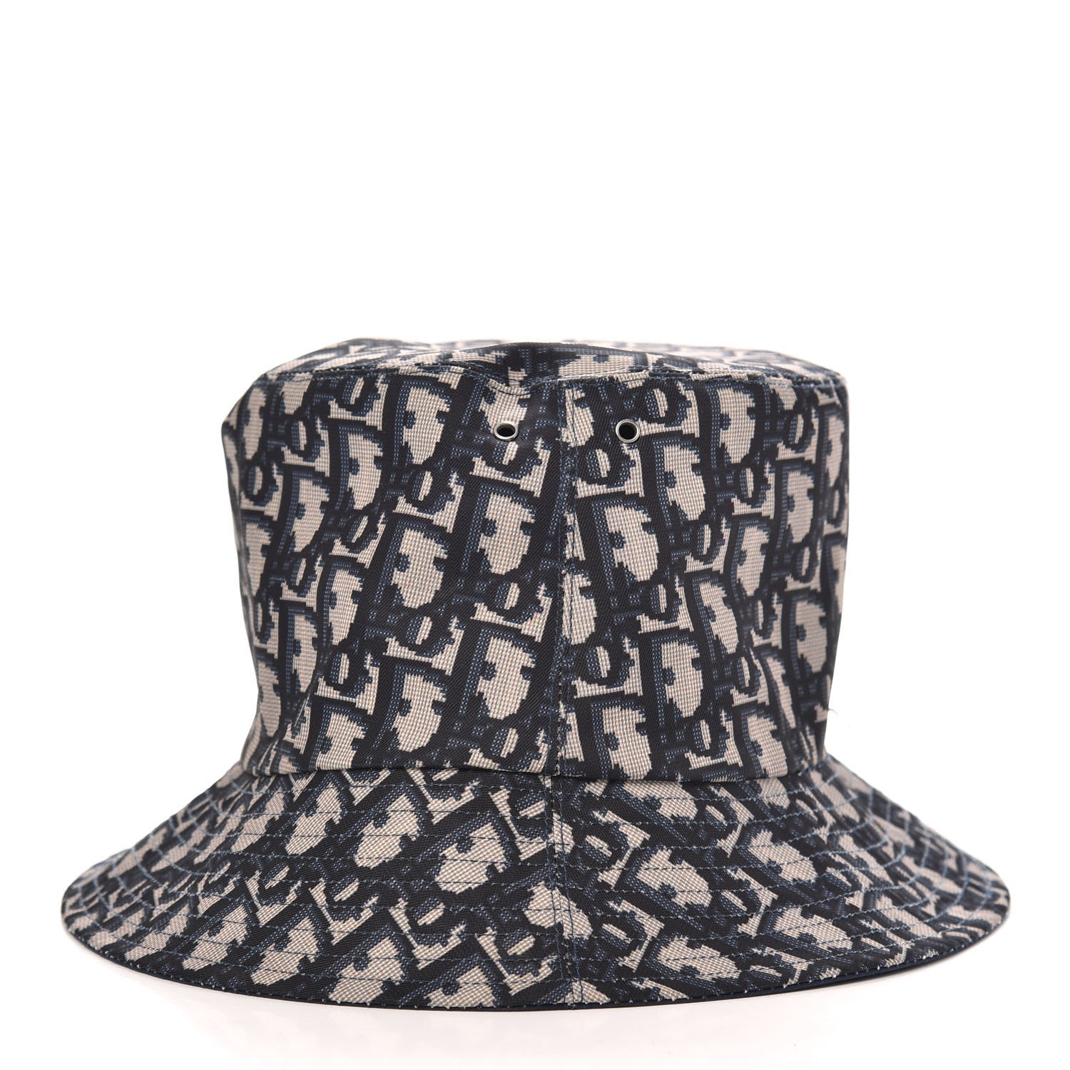 Christian Dior Oblique Reversible Teddy-D Brim Bucket Hat 56 Blue 3 of 6