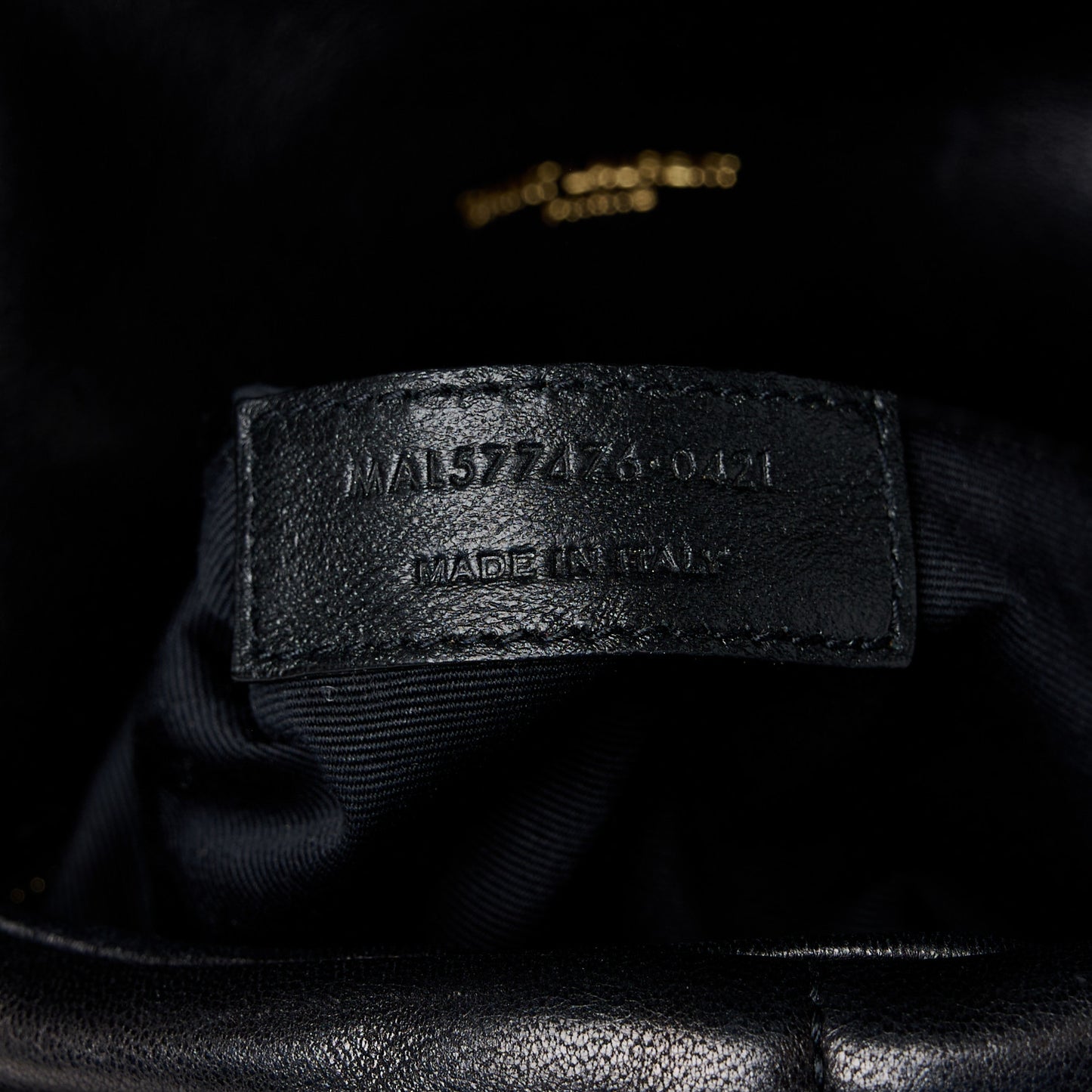 Lambskin Quilted Small Loulou Puffer Monogram Chain Satchel Black