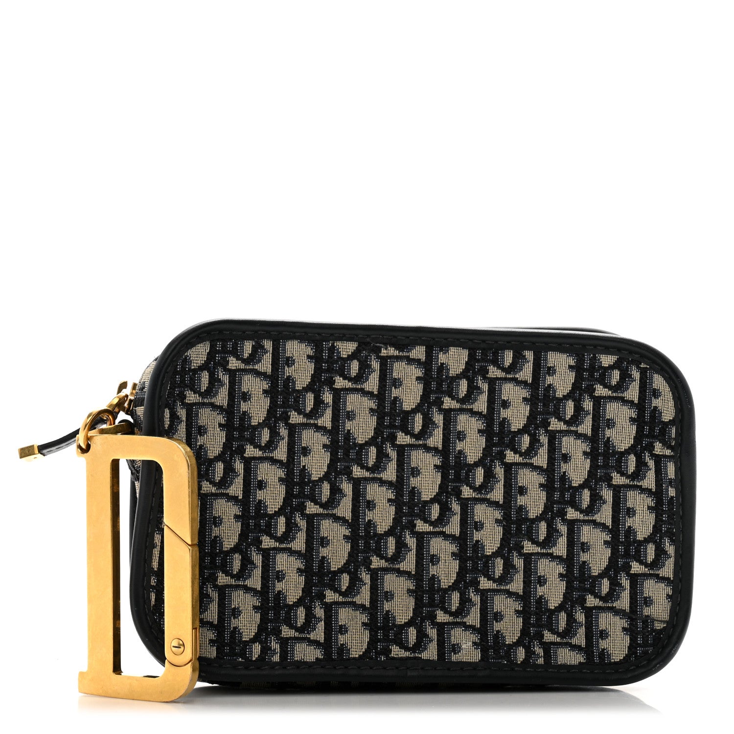 Christian Dior Oblique Diorquake Clutch Blue 1 of 15