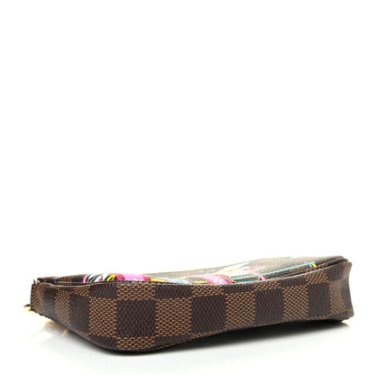 Louis Vuitton Damier Ebene 2020 Christmas Animation Big Wheel Mini Pochette Accessories Rose Ballerine 3 of 4