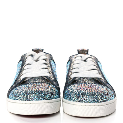Christian Louboutin Metallic Strass Louis Junior Flat Sneakers 35 Silver AB 2 of 11
