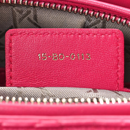 Christian Dior Lambskin Cannage Medium Lady Dior Pink 7 of 13