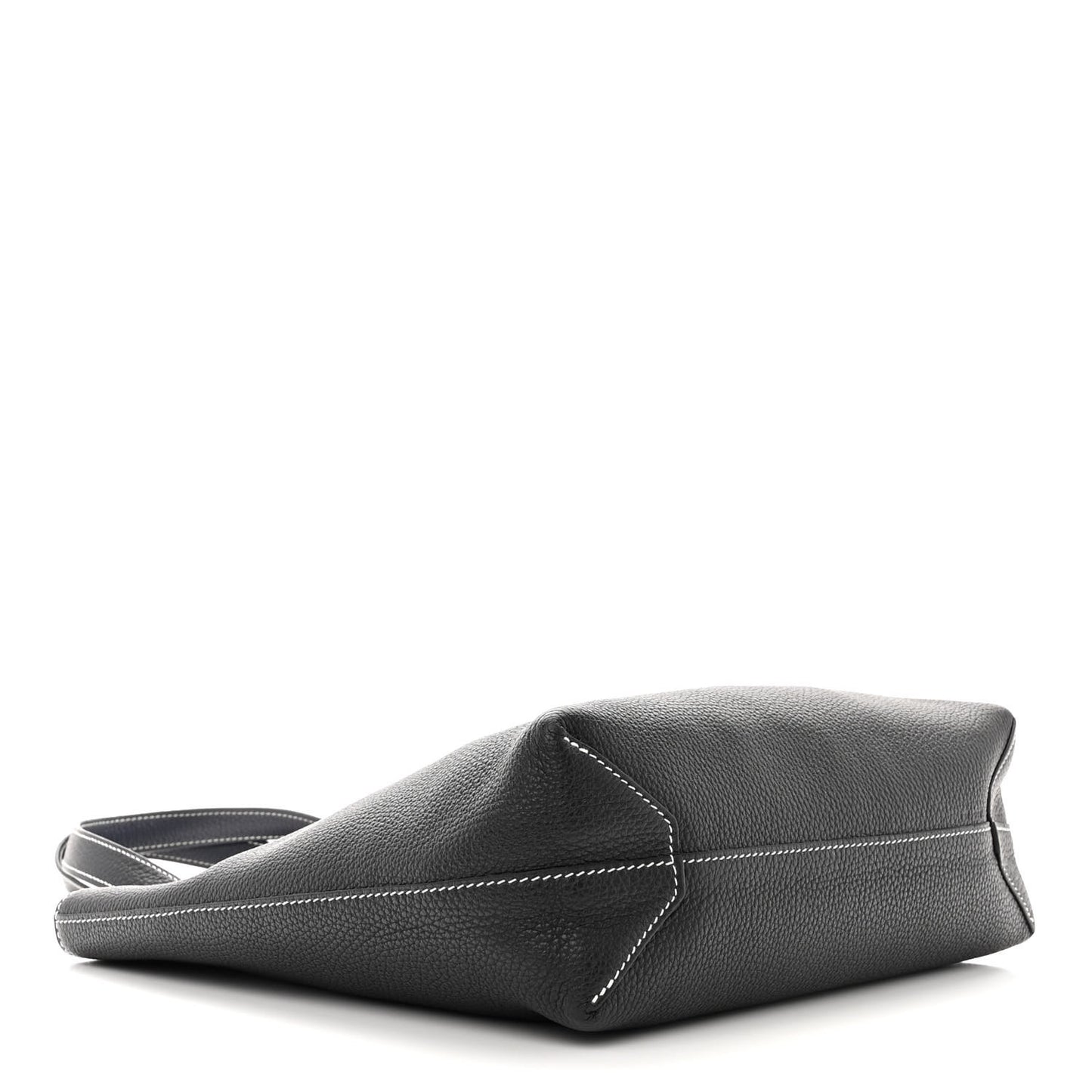 Taurillon Clemence Double Sens 30 Reversible Tote Bleu Nuit Black