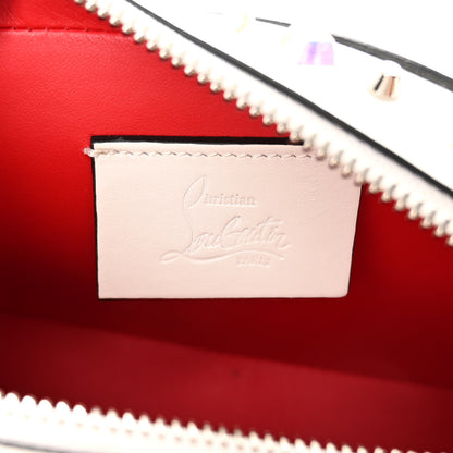 Christian Louboutin Vintage Trashmix Calfskin Spikes Mini Rubylou Crossbody White 6 of 10