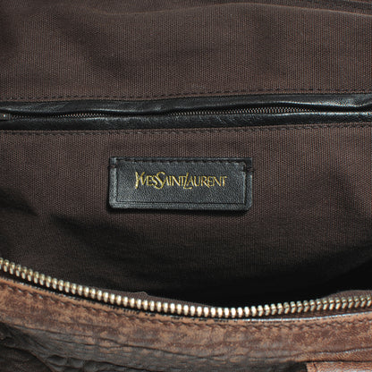Saint Laurent Pebbled Lambskin Medium Easy Sac Brown 6 of 9
