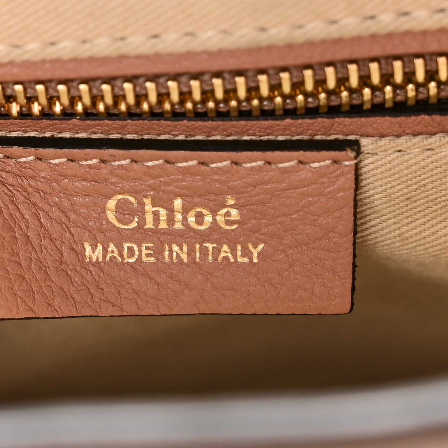 Chloe Suede Calfskin Medium Faye Backpack Nougat 6 of 9