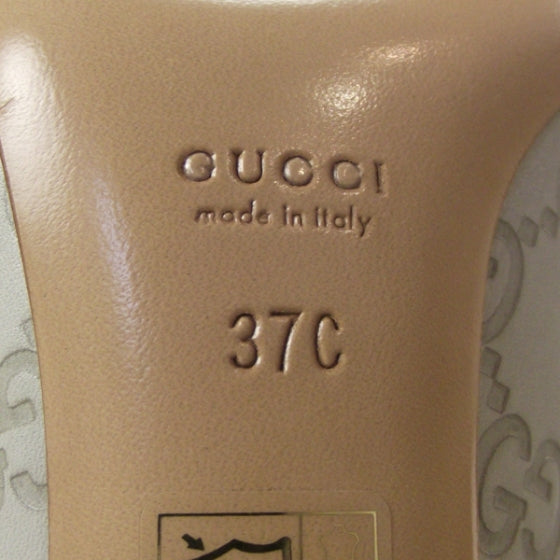 Gucci Guccissima Heels Ivory 37.5 6 of 9