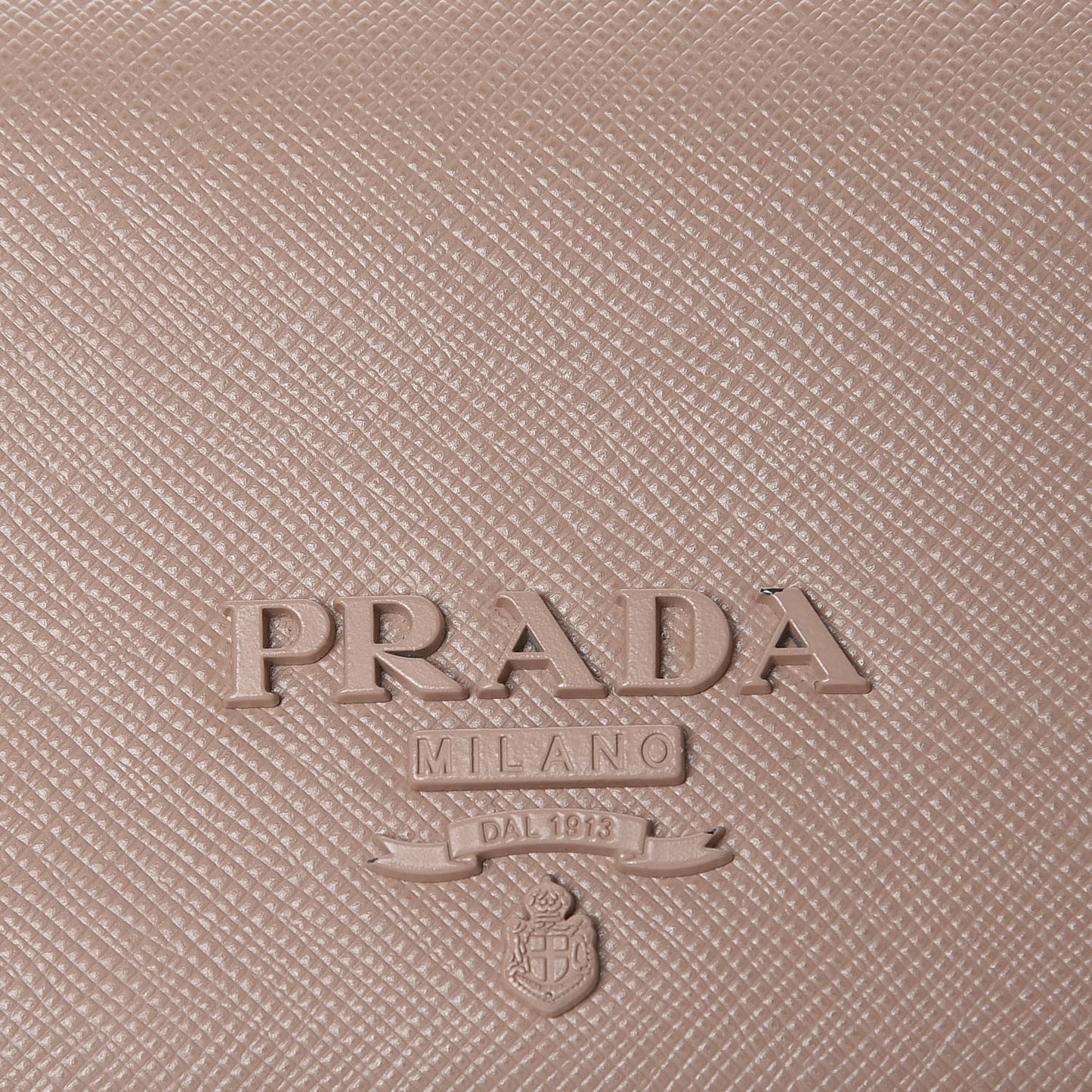 Saffiano Shine Monochrome Continental Wallet Cipria