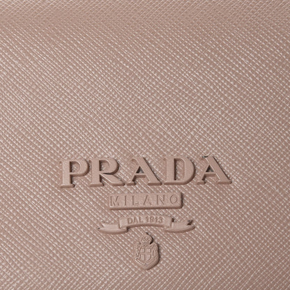 Prada Saffiano Shine Monochrome Continental Wallet Cipria 9 of 13