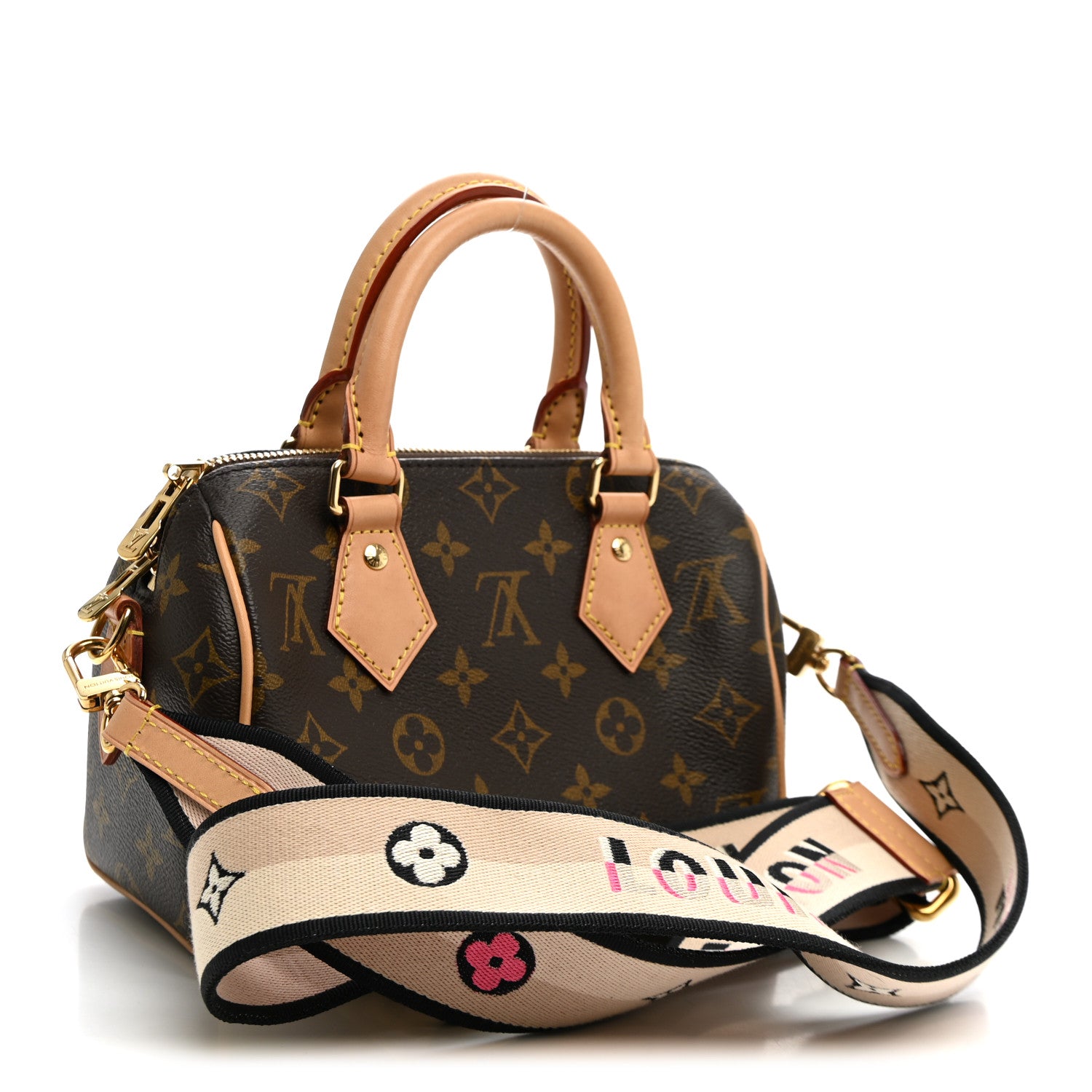 Louis Vuitton Monogram Speedy Bandouliere 20 Black 3 of 9