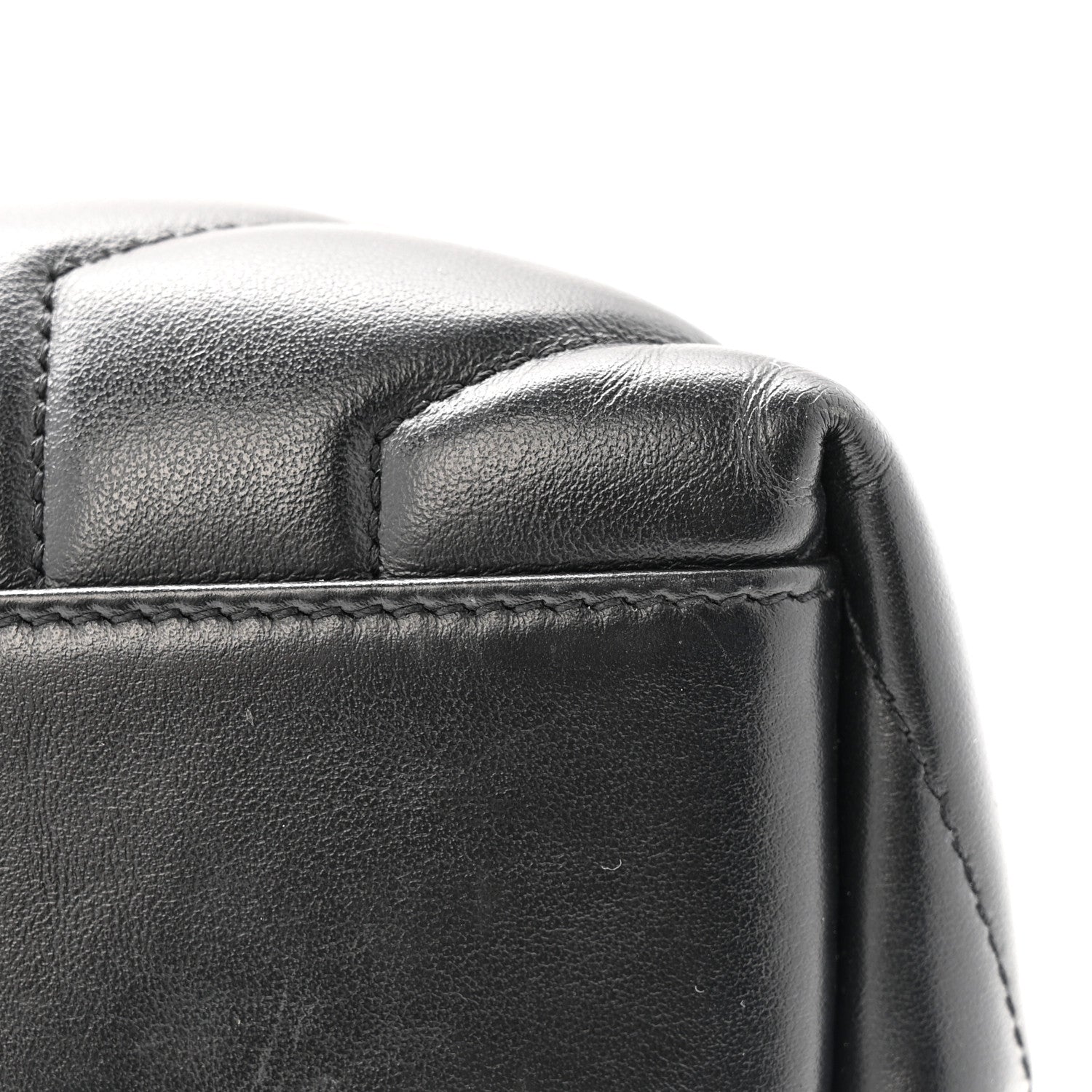 Saint Laurent Calfskin Y Quilted Monogram Medium Loulou Chain Satchel Black 11 of 13