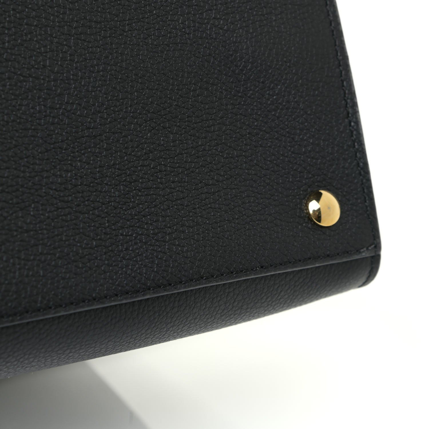 Burberry Grainy Calfskin Large Title Bag Black 13 of 14