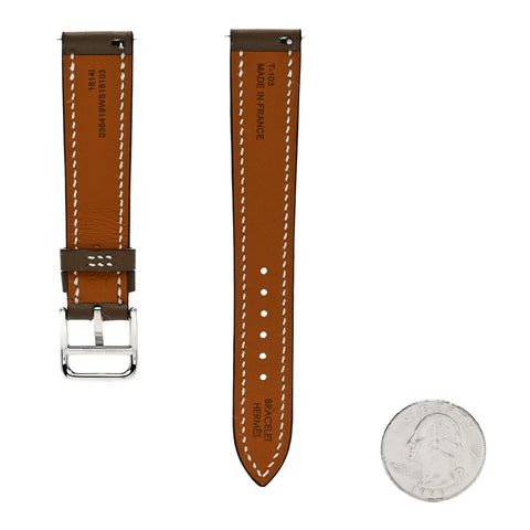 Swift 21mm Heure H Hour Watch Strap  Etoupe