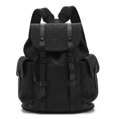 Louis Vuitton Taurillon Monogram Christopher PM Backpack Black 1 of 9