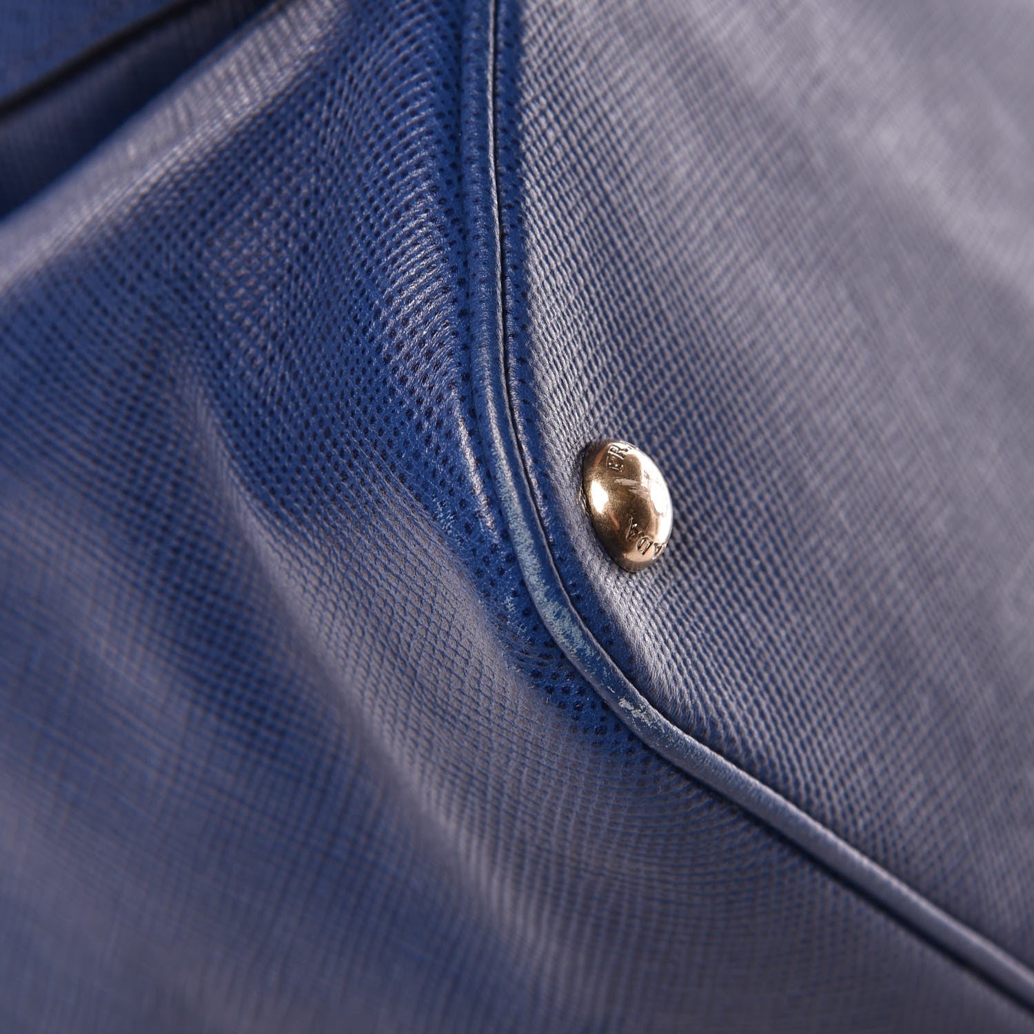 Prada Saffiano Cuir Open Promenade Tote Bluette 15 of 15
