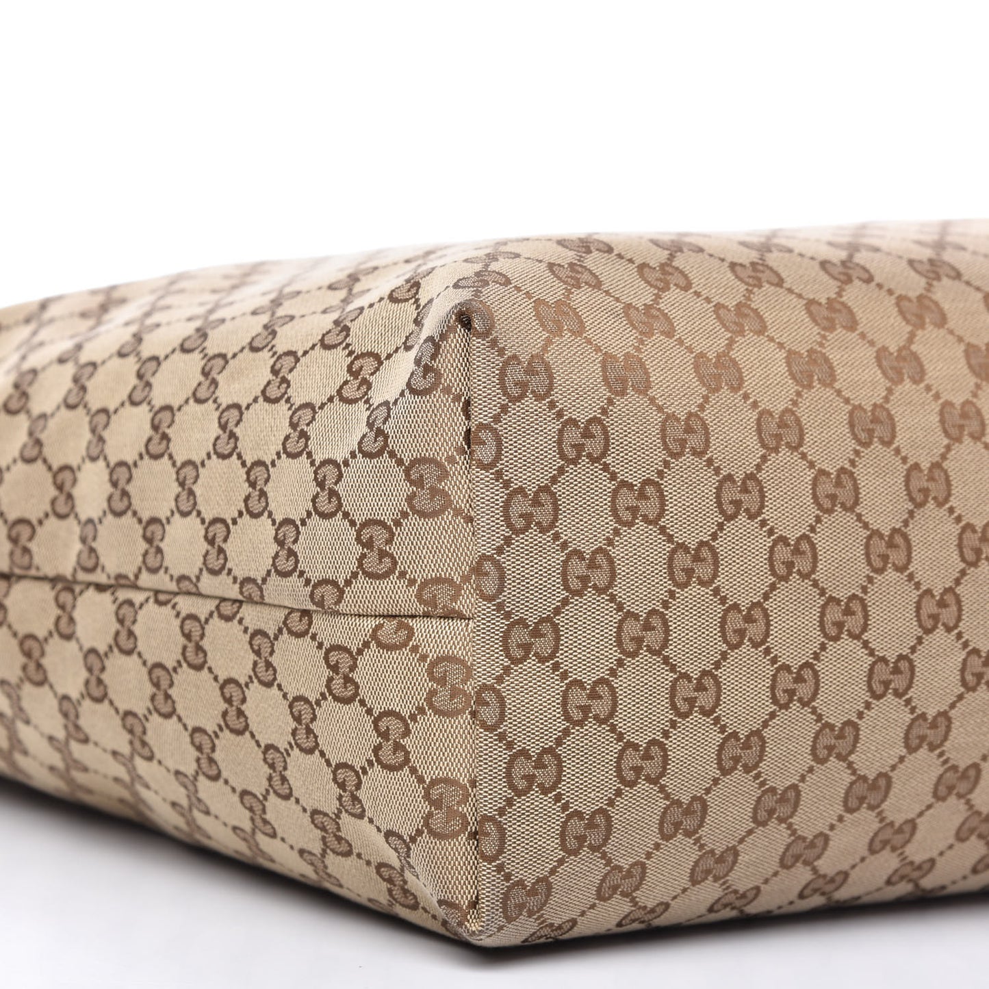 GUCCI GG Monogram Medium Handle Vertical Tote Brown