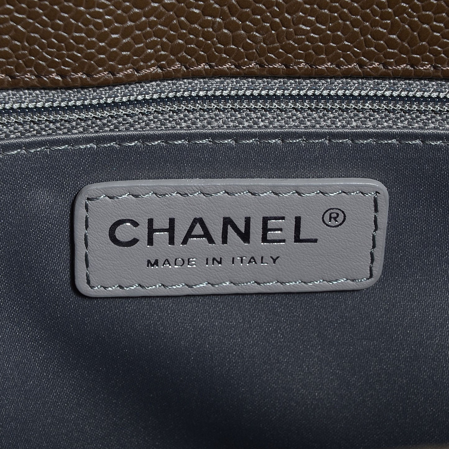 Caviar Grand Shopping Tote GST Dark Brown