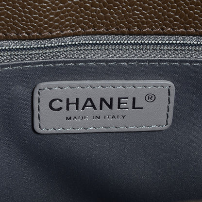 Chanel Caviar Grand Shopping Tote GST Dark Brown 6 of 7