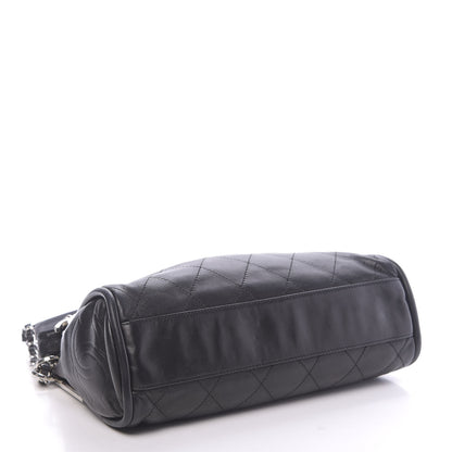 Chanel Lambskin Stitched Medium Ultimate Soft Tote Black 4 of 11