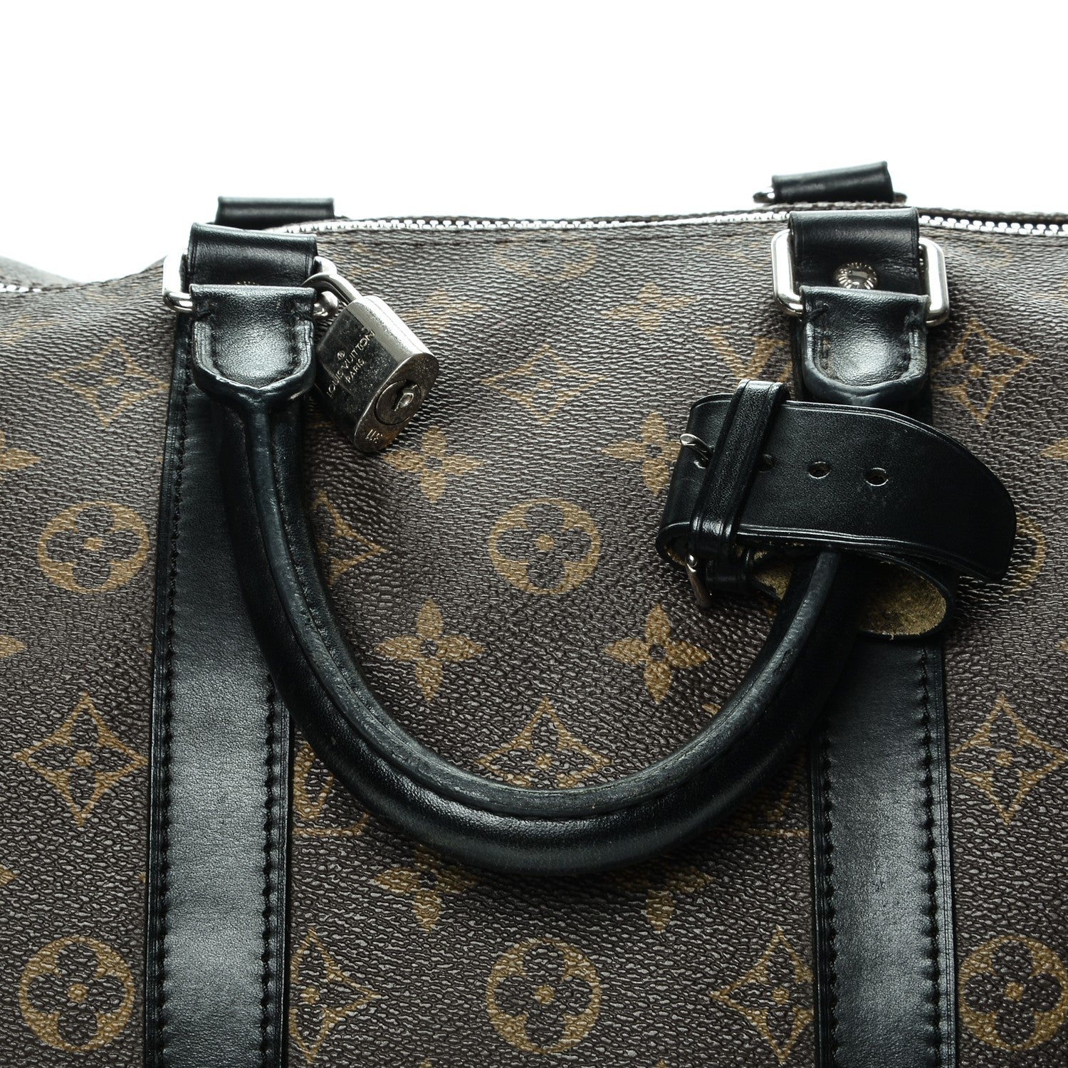 Louis Vuitton Monogram Macassar Keepall Bandouliere 45 8 of 12