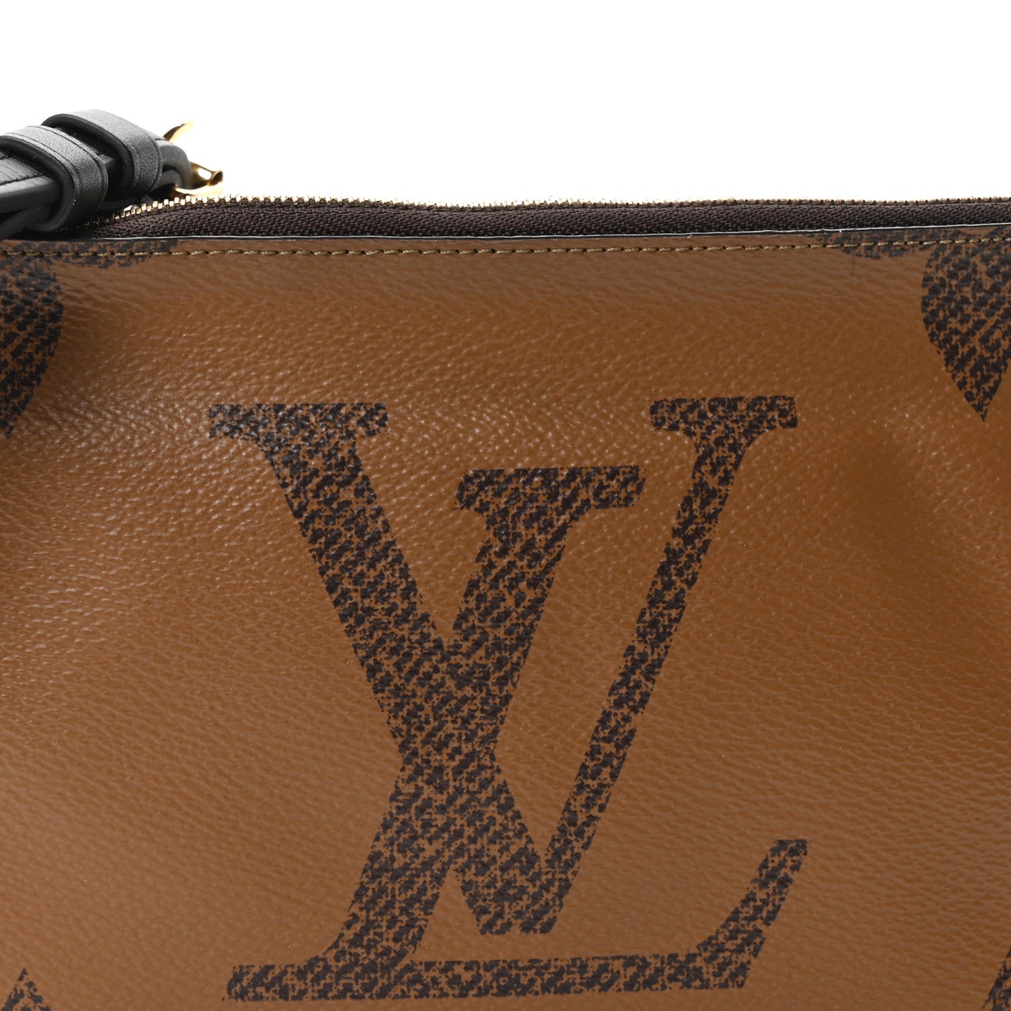 Reverse Monogram Giant Double Zip Pochette